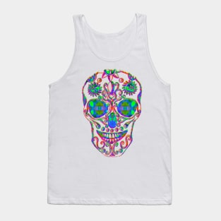 A skull for the Aztec Emperor Montezuma Tank Top